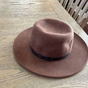 “Never Worn” World Market Chocolate Felt Hat